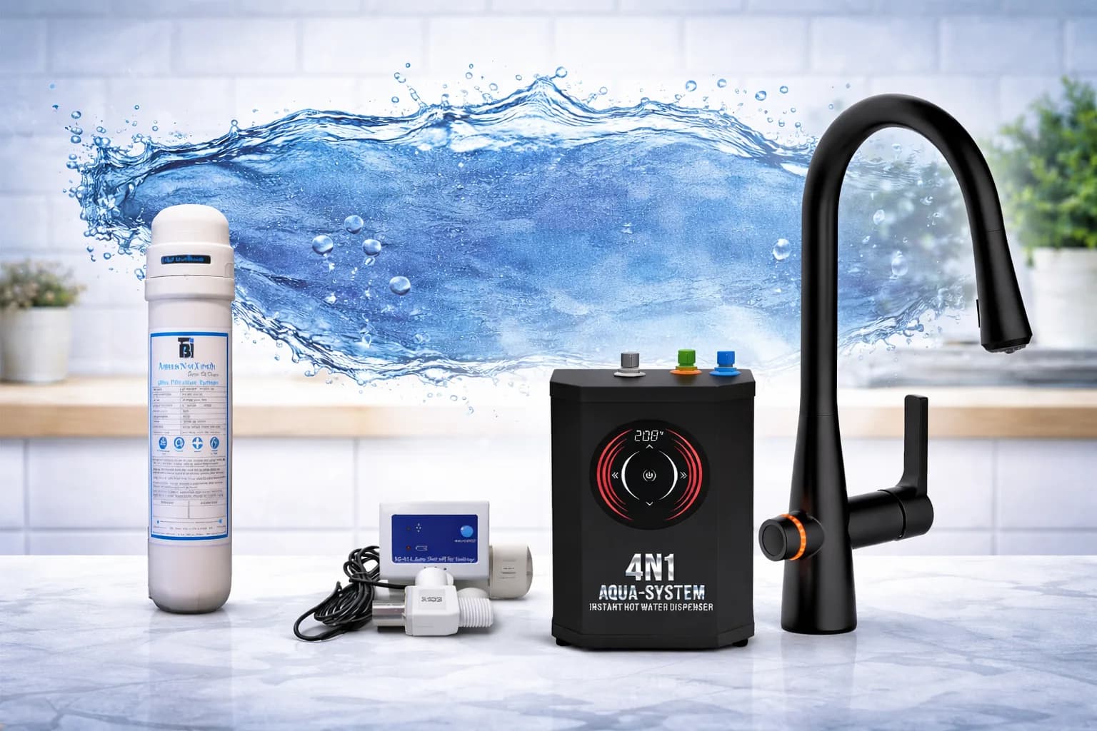 4N1 Aqua-System Plus – The Ultimate All-in-One Kitchen Faucet Upgrade