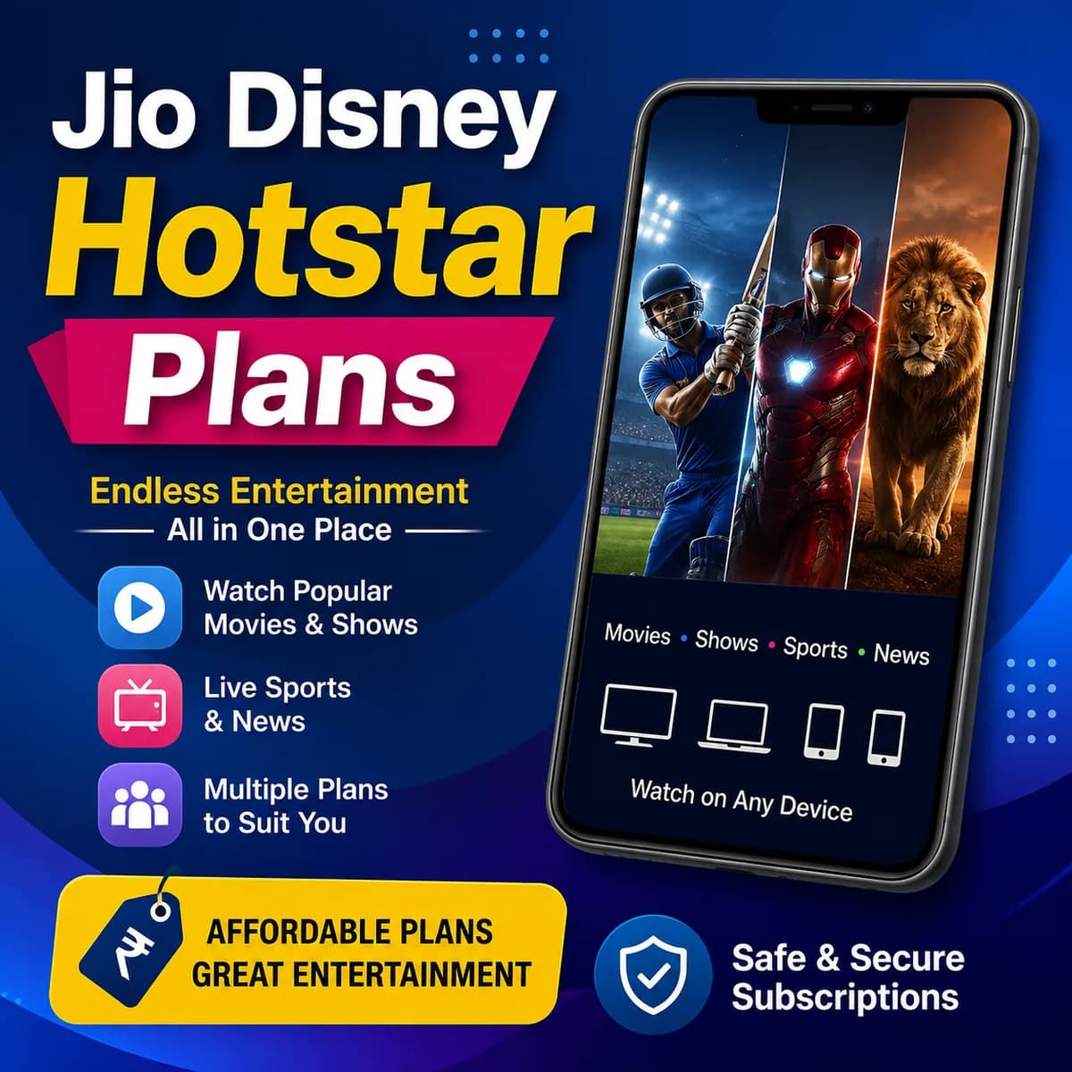 Explore Affordable Jio Disney Hotstar Plans for Your Needs
