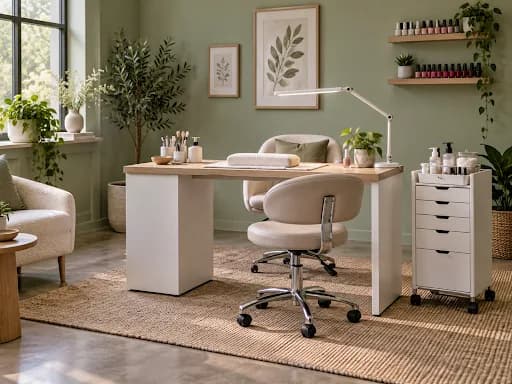5 Manicure Stools and Trolleys for a Salon-Quality Workspace | Living Earth Crafts