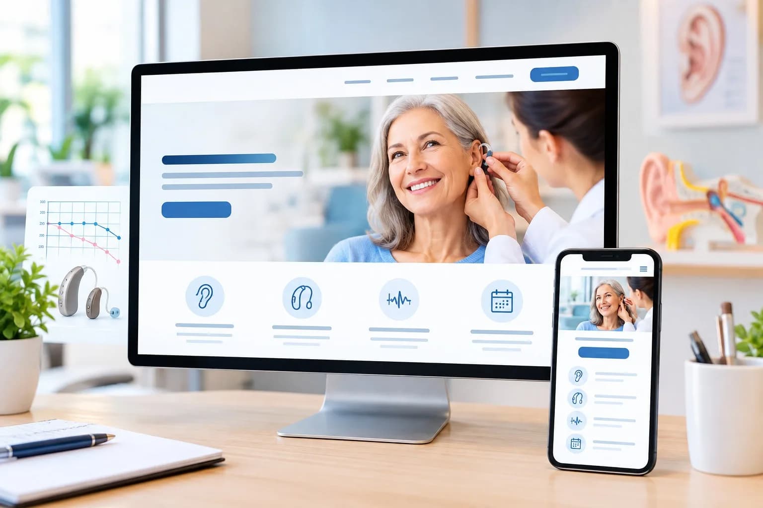 Custom Audiology Website Design Services | Audiology Plus