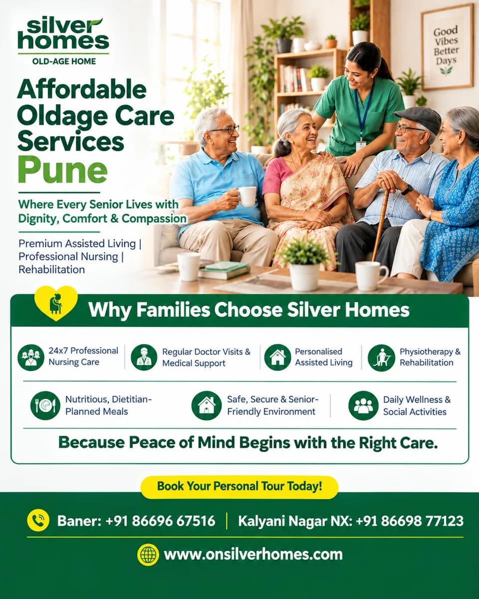 Affordable Oldage Care Services Pune - ONP Silver Homes 
