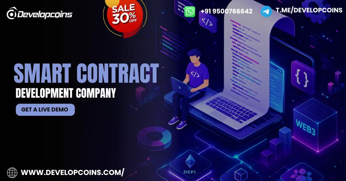 How a Smart Contract Development Company Secures DeFi and NFT Platforms – Get 30% OFF