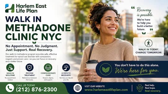 Trusted Walk-In Methadone Clinic in NYC - Harlem East Life Plan