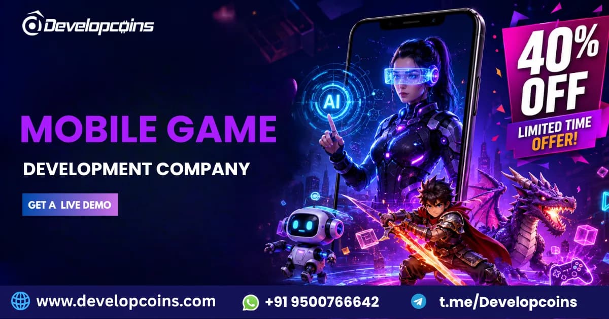 Build AI Powered Mobile Games with 40% OFF from a Mobile Game Development Company 