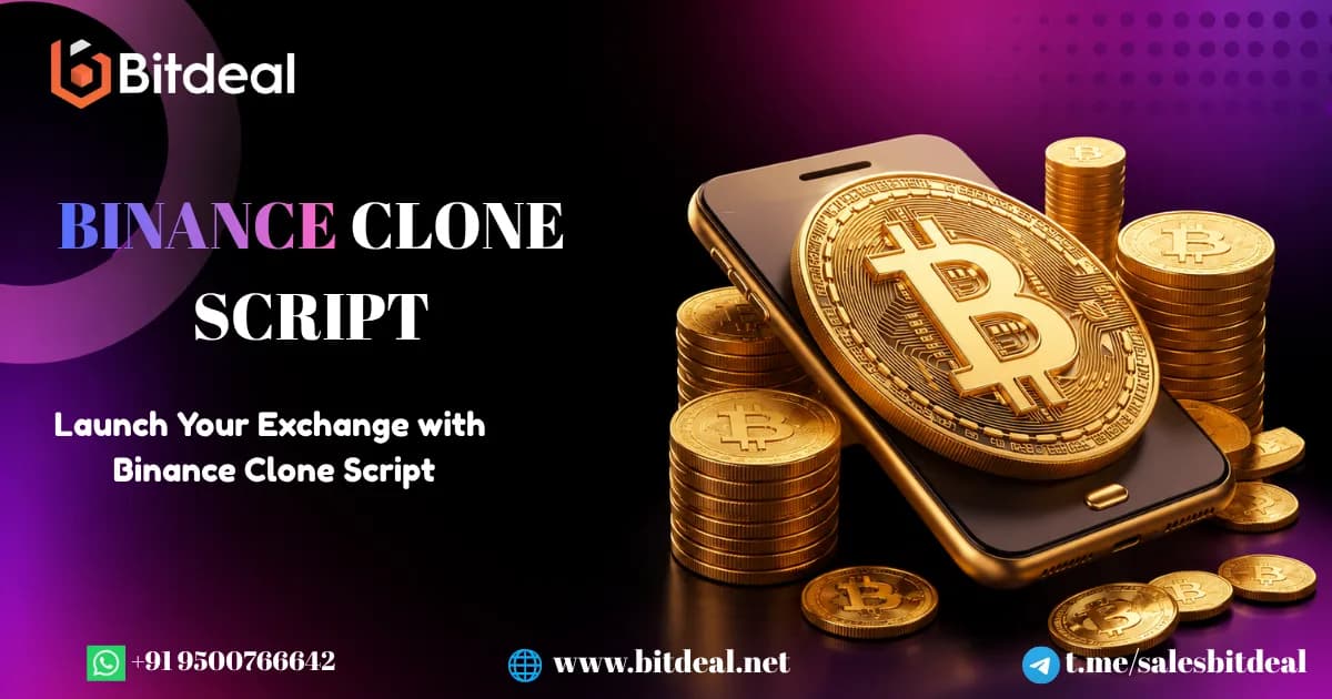 Turn Your Crypto Idea Into a Business with Binance Clone Script by Bitdeal