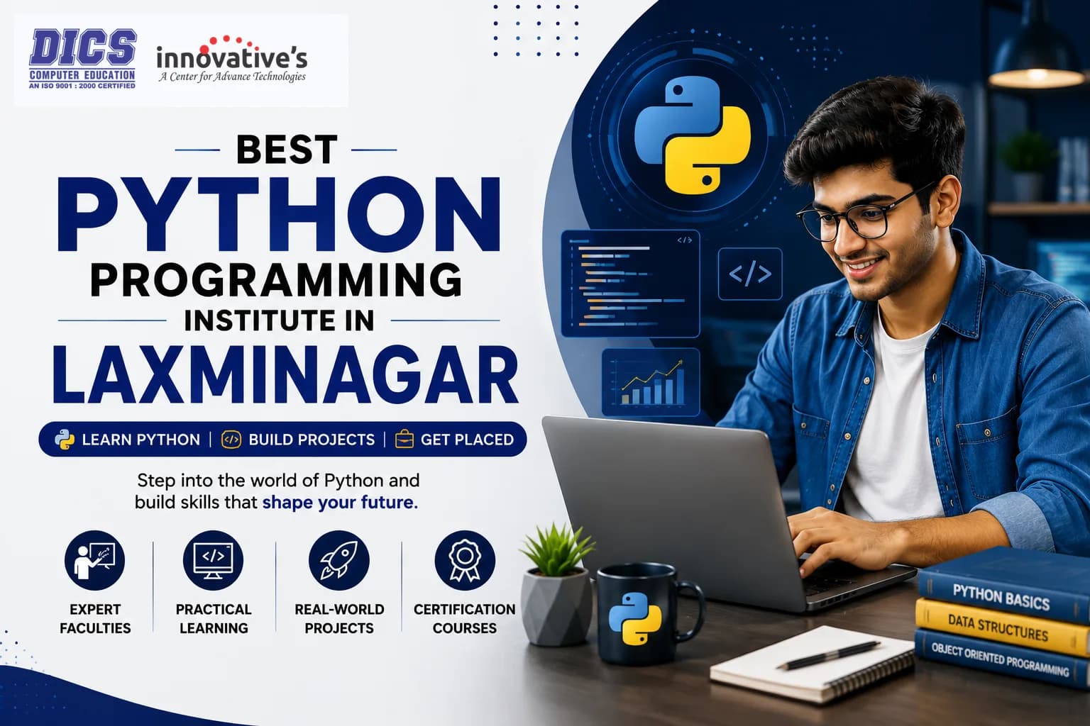 Professional Python Coding Course for Beginners in Laxmi Nagar