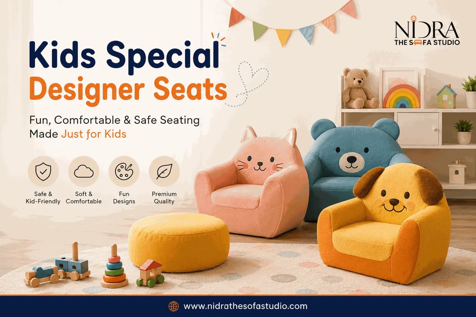 Customized Kids Special Designer Seats for Children
