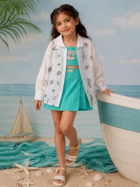 Western Dress for Kids | Stylish Handpainted Outfits by Madorah