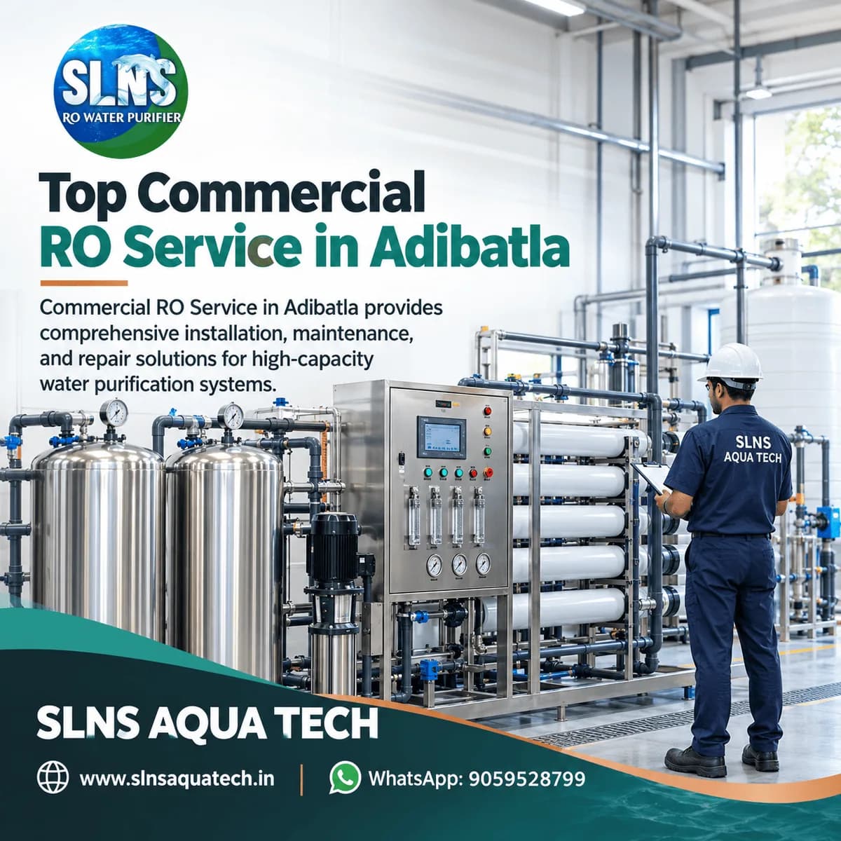 Top Commercial RO Service in Adibatla