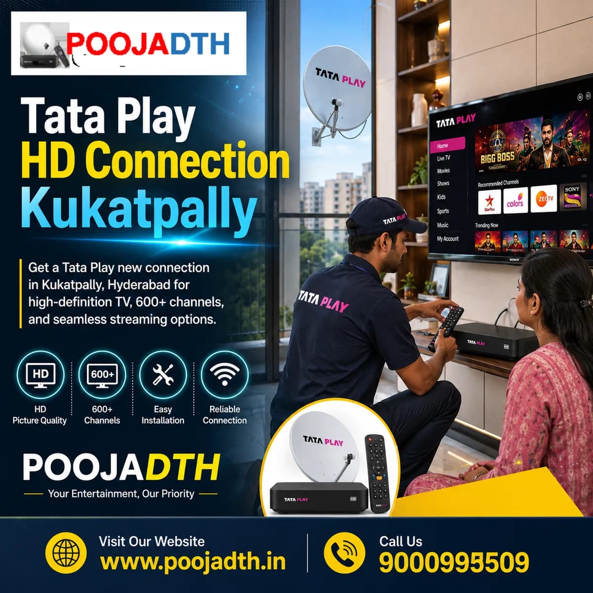 Tata Play HD Connection Kukatpally