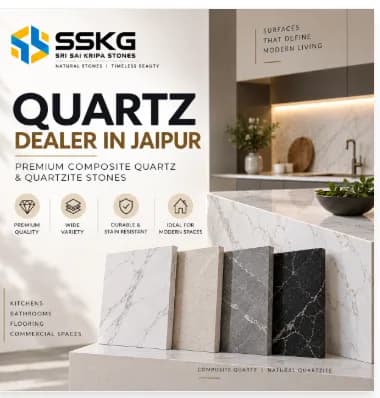 Quartz Dealer in Jaipur – Premium Composite Quartz & Quartzite Stones