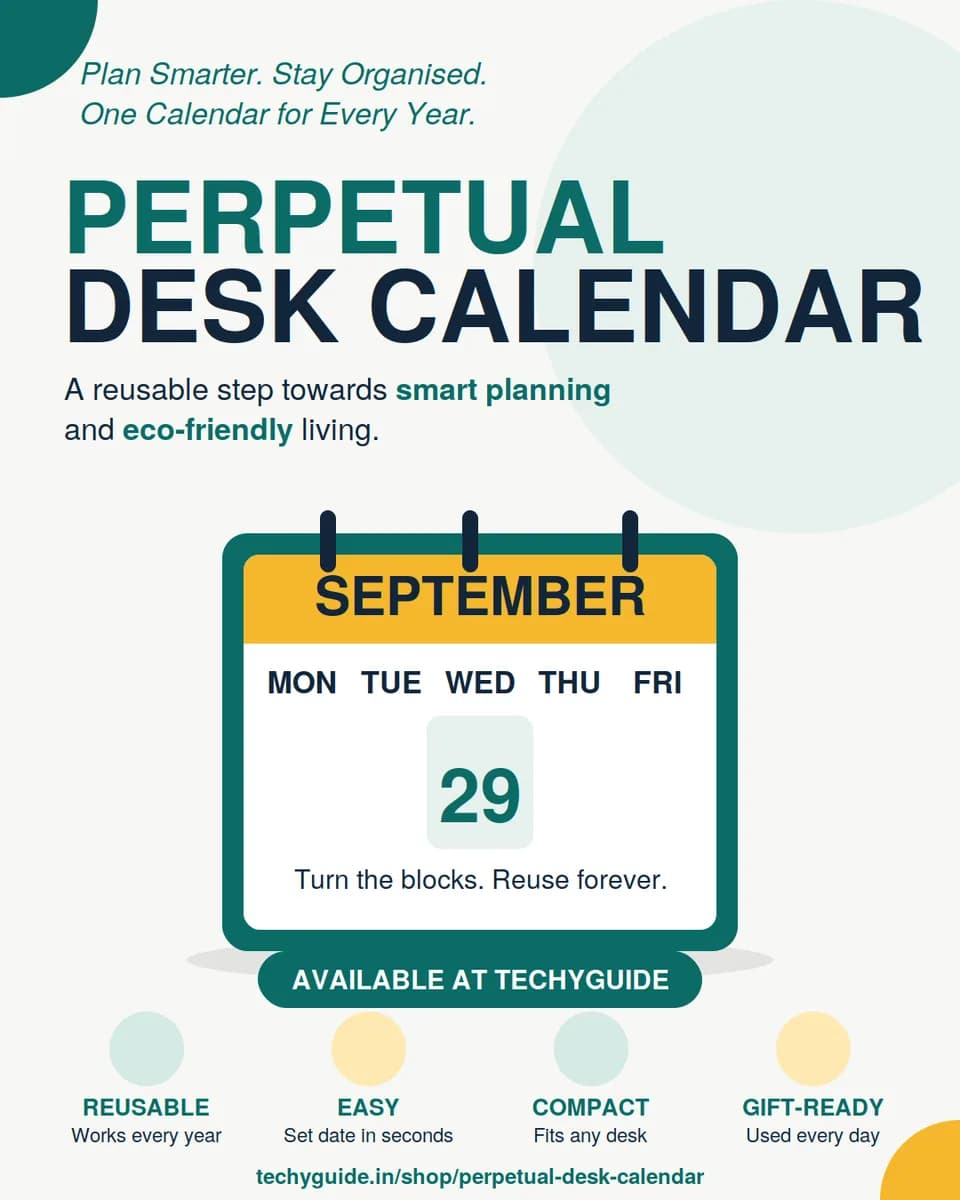 Perpetual Desk Calendar: A Gift That Stays Useful All Year Round
