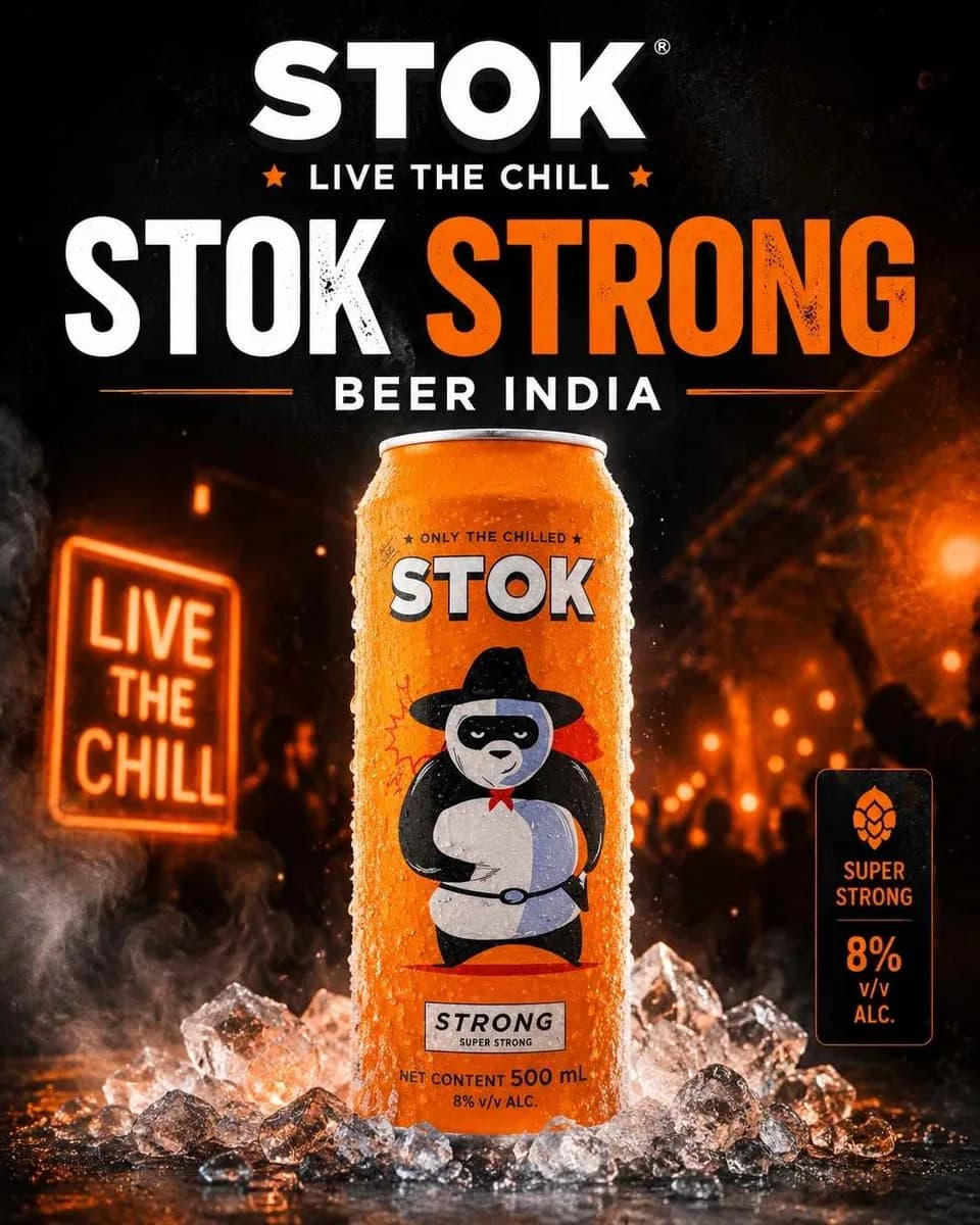 STOK Strong Beer India – Bold Strong Lager by STOK Beer India