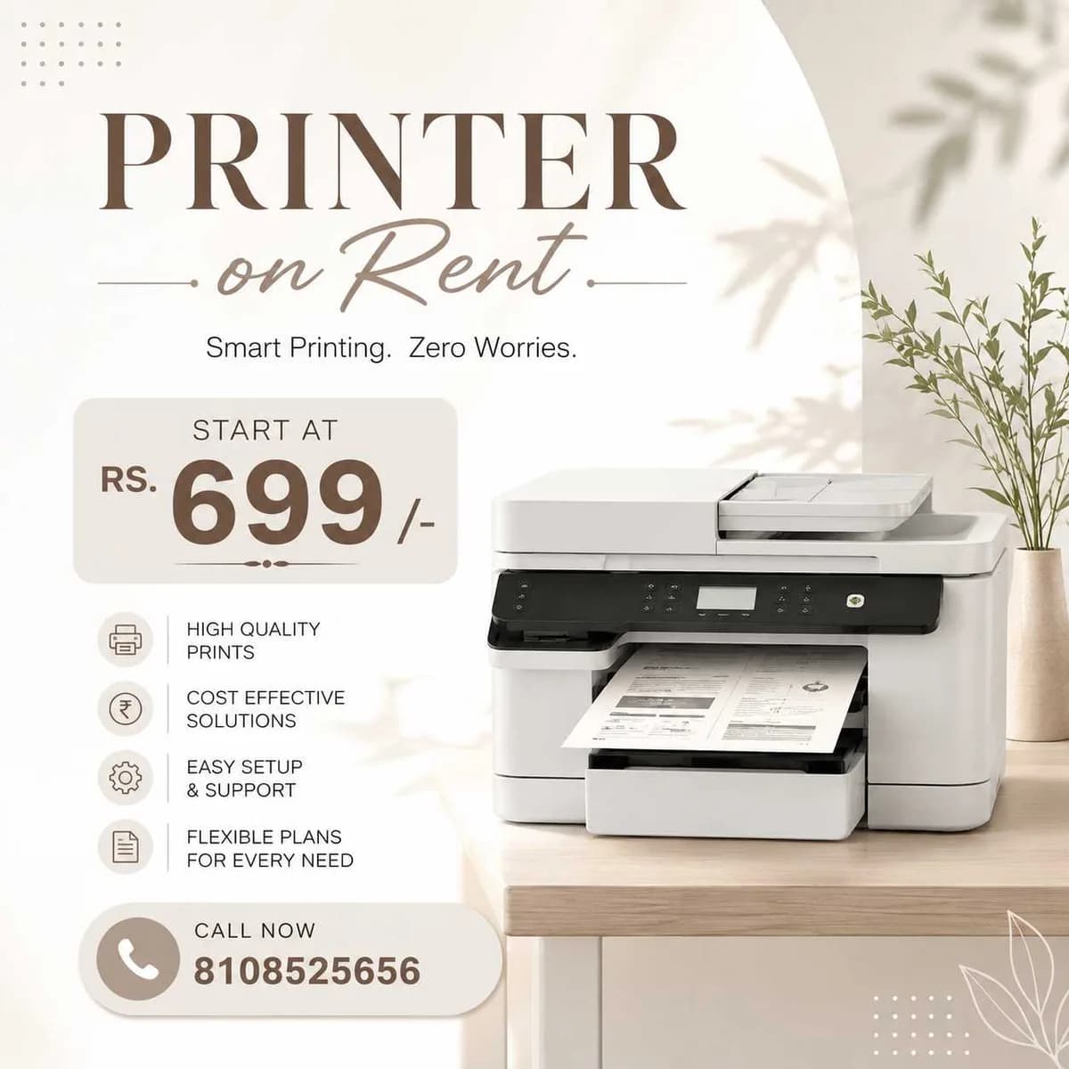 Rent a Printer on start at rs.699/-  Mumbai Vashi, Belapur, Navimumbai
