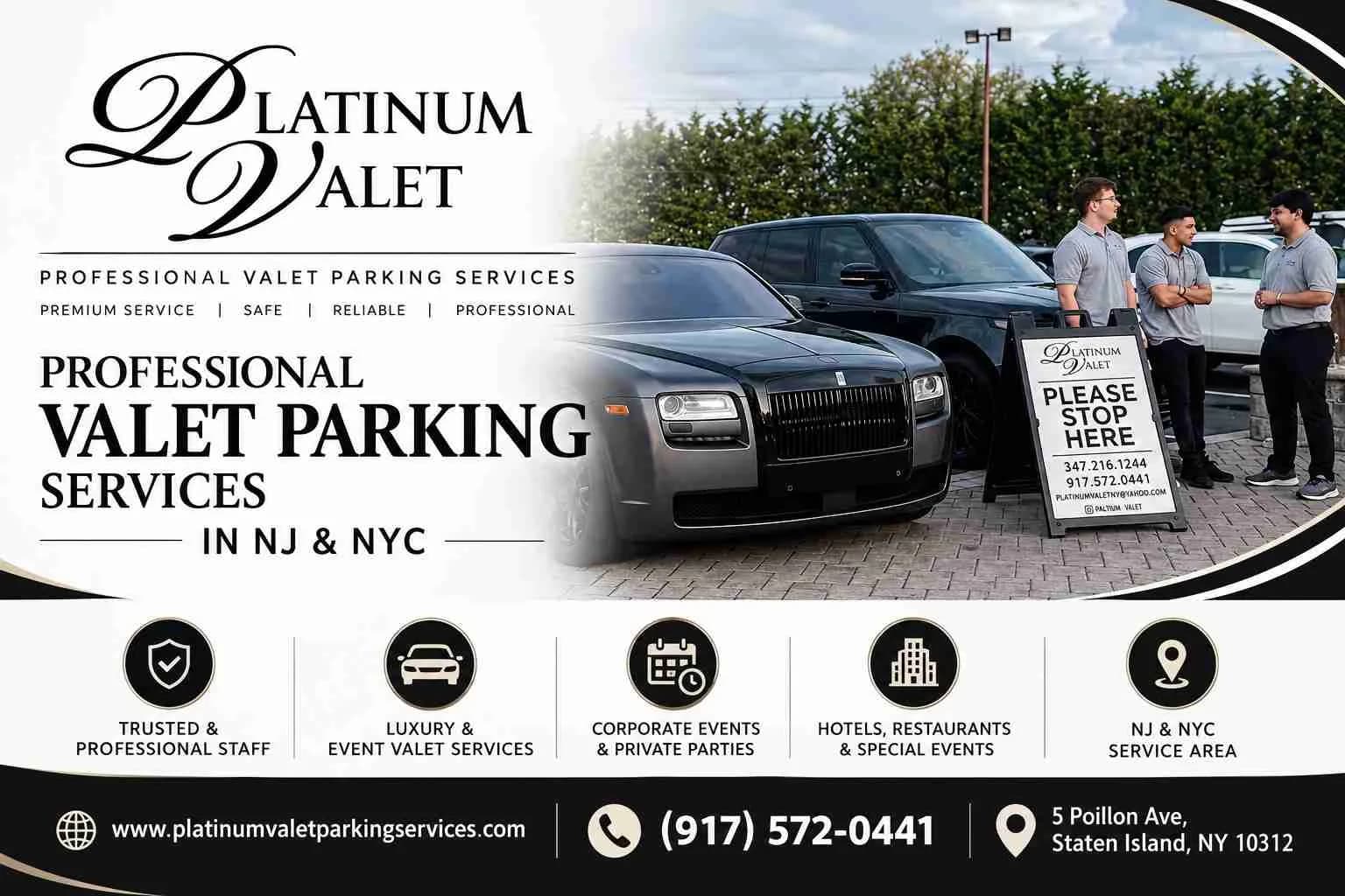 Professional Valet Parking Services in NJ & NYC | Platinum Valet Parking