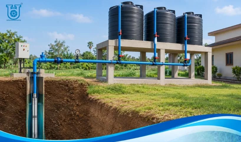 How to Supply Water to Multiple Tanks From One Borewell
