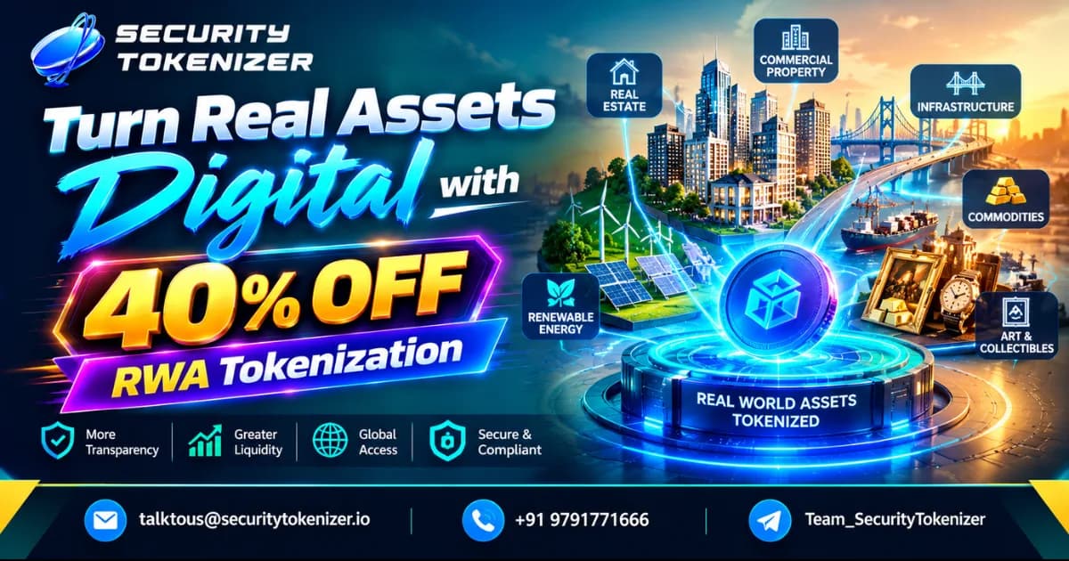 Turn Real Assets Digital with 40% OFF RWA Tokenization