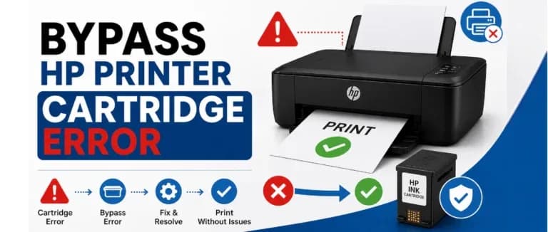 How to Bypass your HP Printer Cartridge Error Easily Simply?