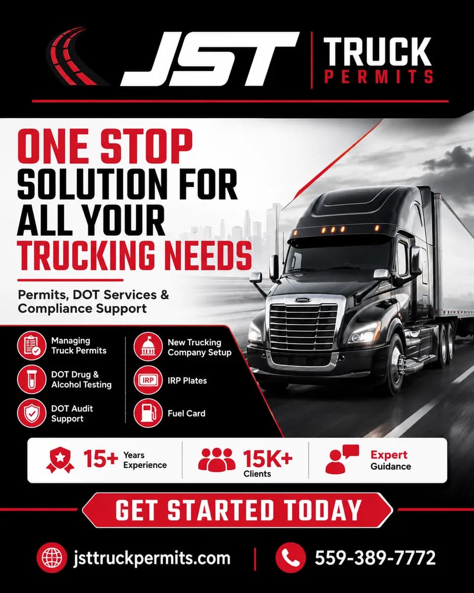 Plates and Permits Trucking Services | JST Truck Permit