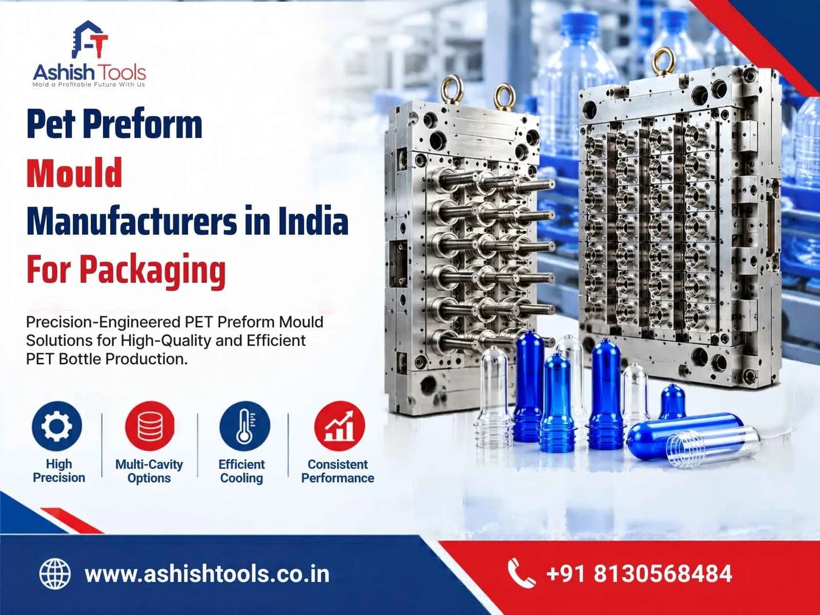 PET Preform Mould Manufacturers in India for Packaging