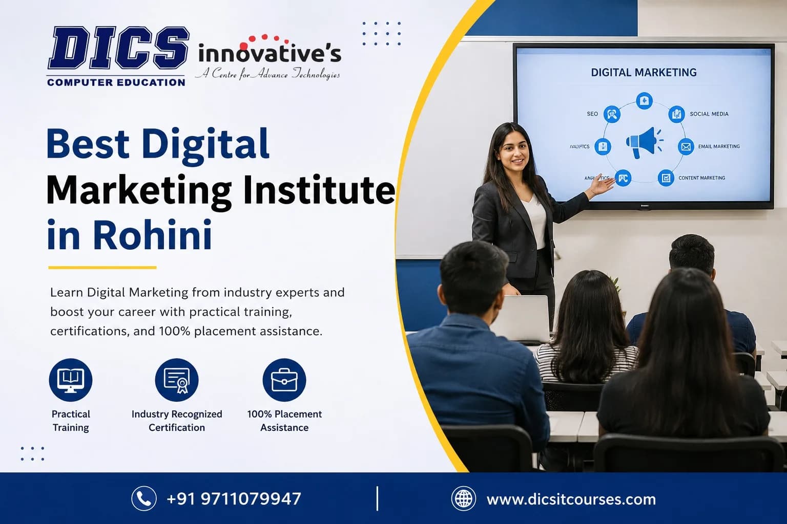 Best Digital Marketing Institute in Rohini with Certification