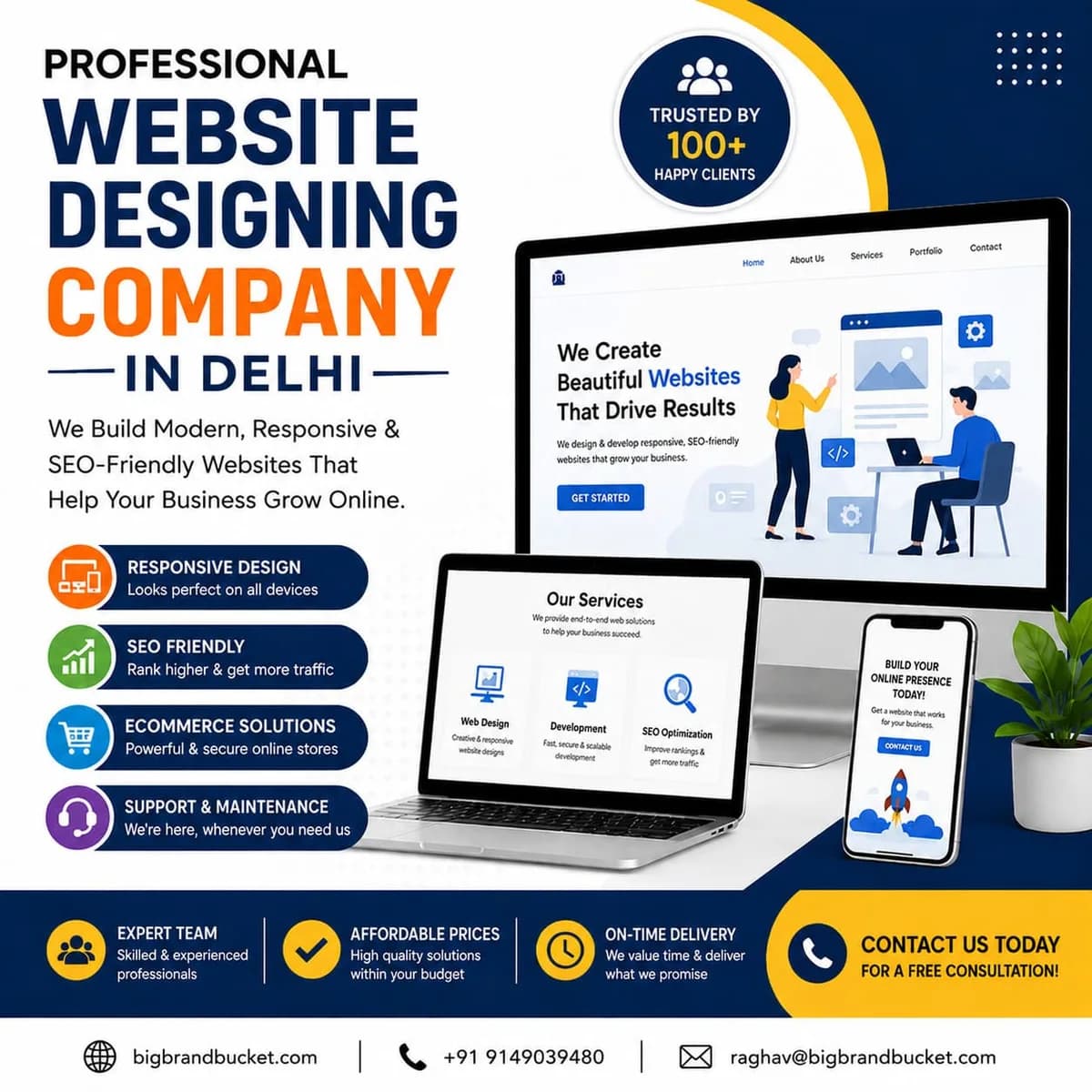 Professional Website Designing Company in Delhi | Responsive & SEO-Friendly Websites