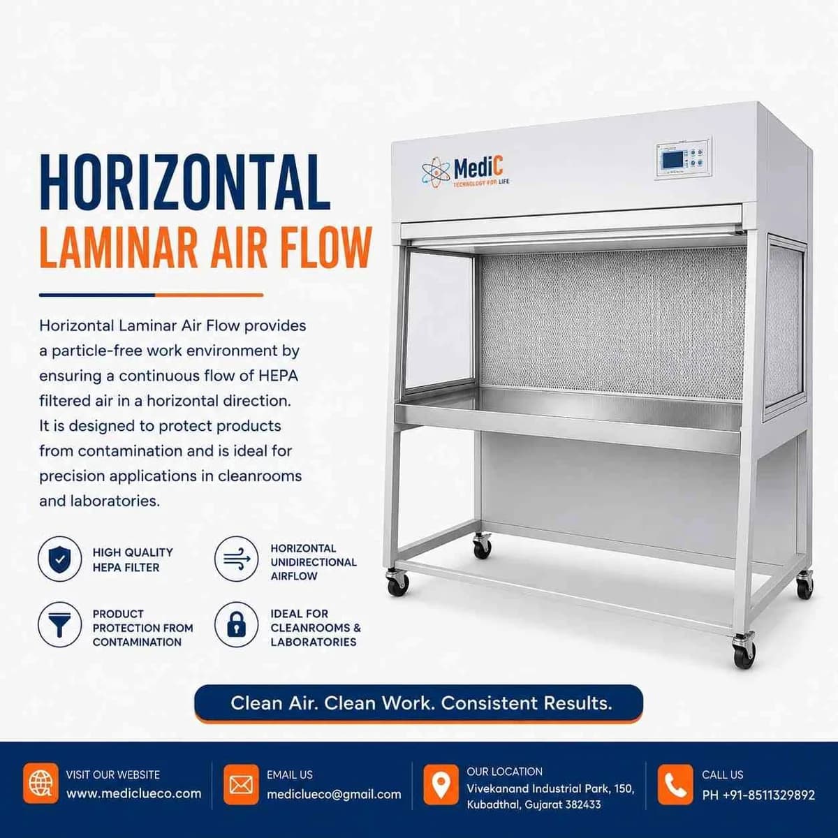 Horizontal Laminar Air Flow System Manufacturer & Supplier