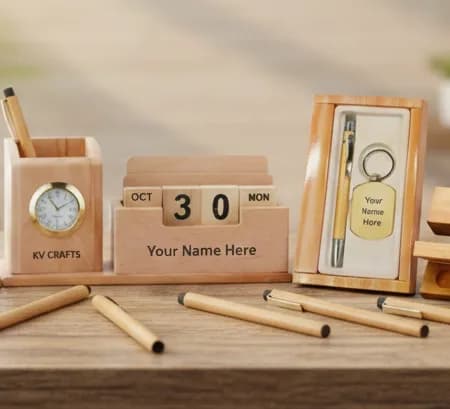 Wooden Pen Holder