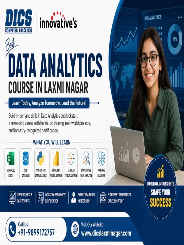 Best Data Analytics Course in Laxmi Nagar | Data Analytics Training with Placement