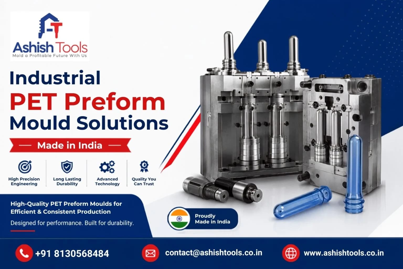 Industrial PET Preform Mould Solutions | Made in India 