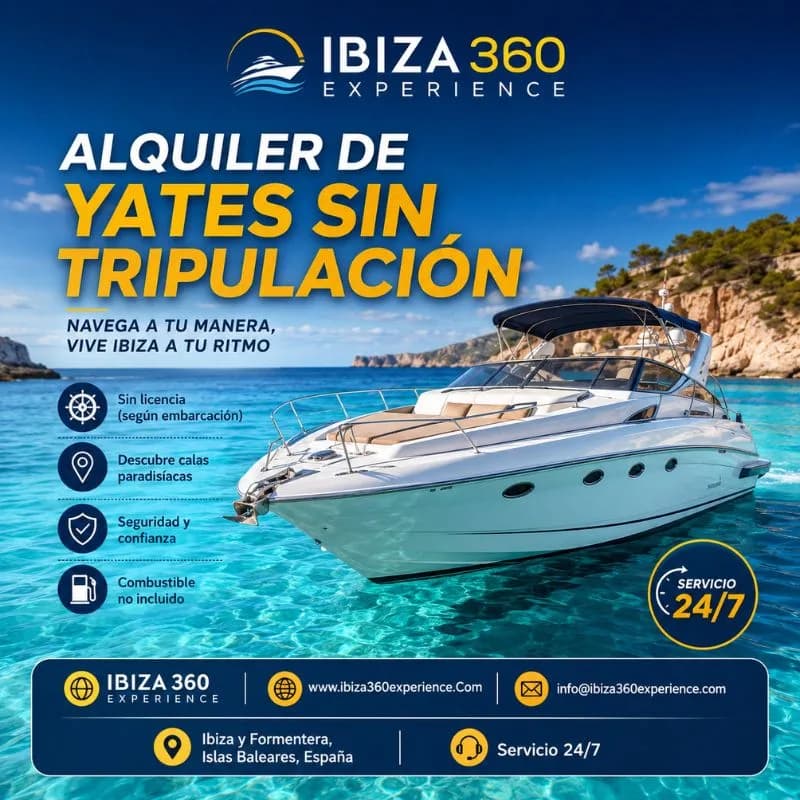 Los mejores planes con Alquiler de yates sin tripulación en Ibiza