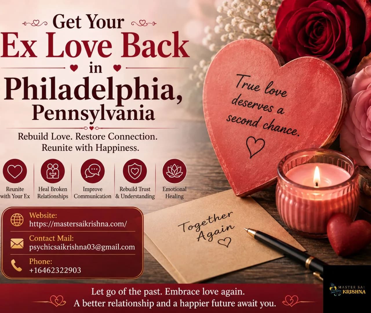 Get Your Ex Love Back in Philadelphia, Pennsylvania | Relationship Guidance