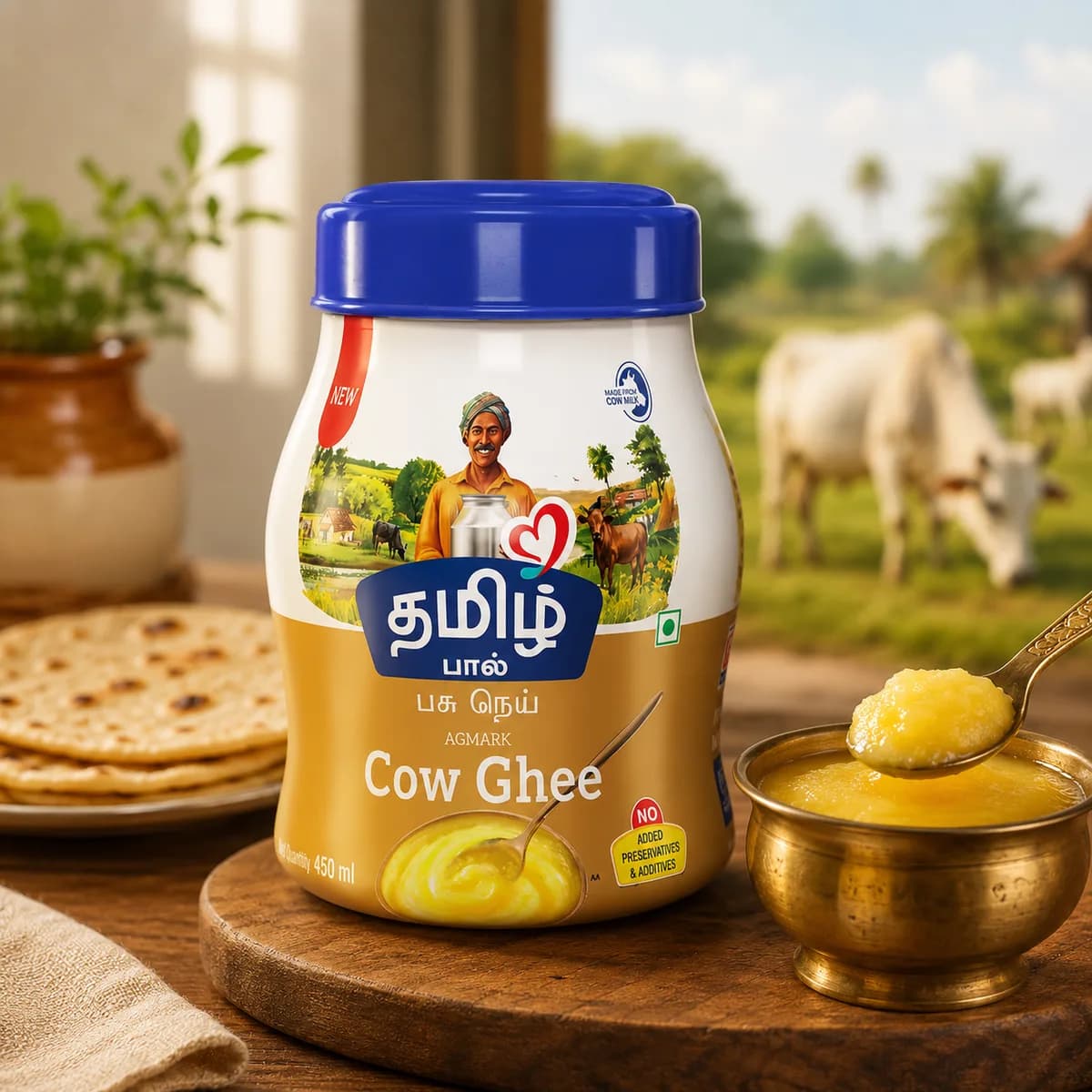 Buy Pure Cow Ghee Online – Premium Quality Desi Ghee from Tamil Paal