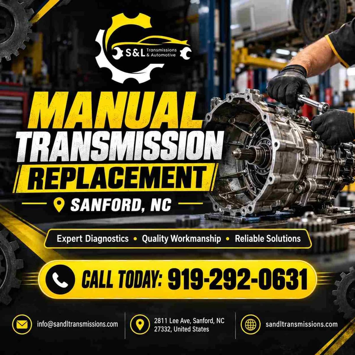 Quality Manual Transmission Replacement in Sanford, NC for Lasting Reliability