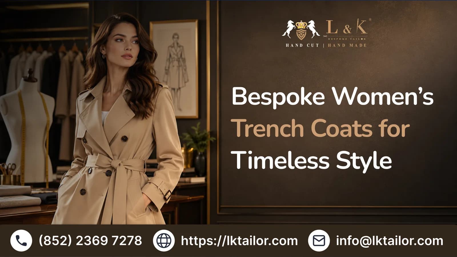 Custom Women’s Trench Coats Tailored to Your Style