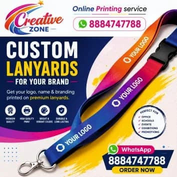Tag printing Rs. 30/- | Lanyards with printing  Rs.30/  | Online Service Quality Lanyards | 589