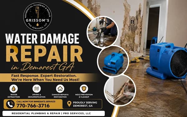 Water Damage Repair in Demorest GA