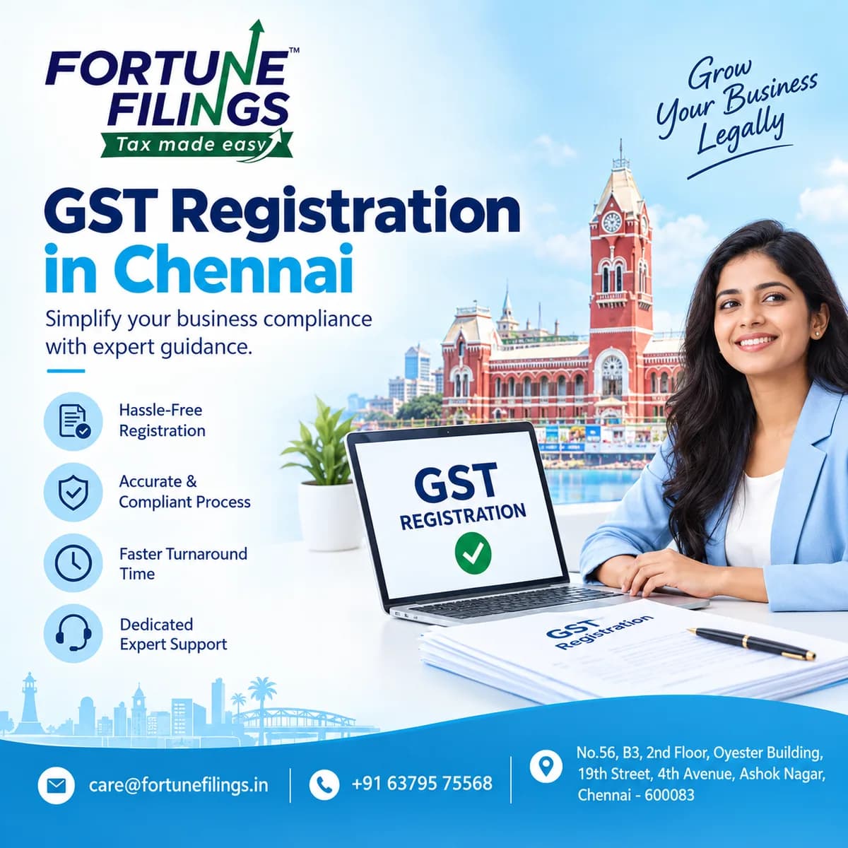 A Simple Guide to GST Registration in Chennai for Startups, Shops & Sellers