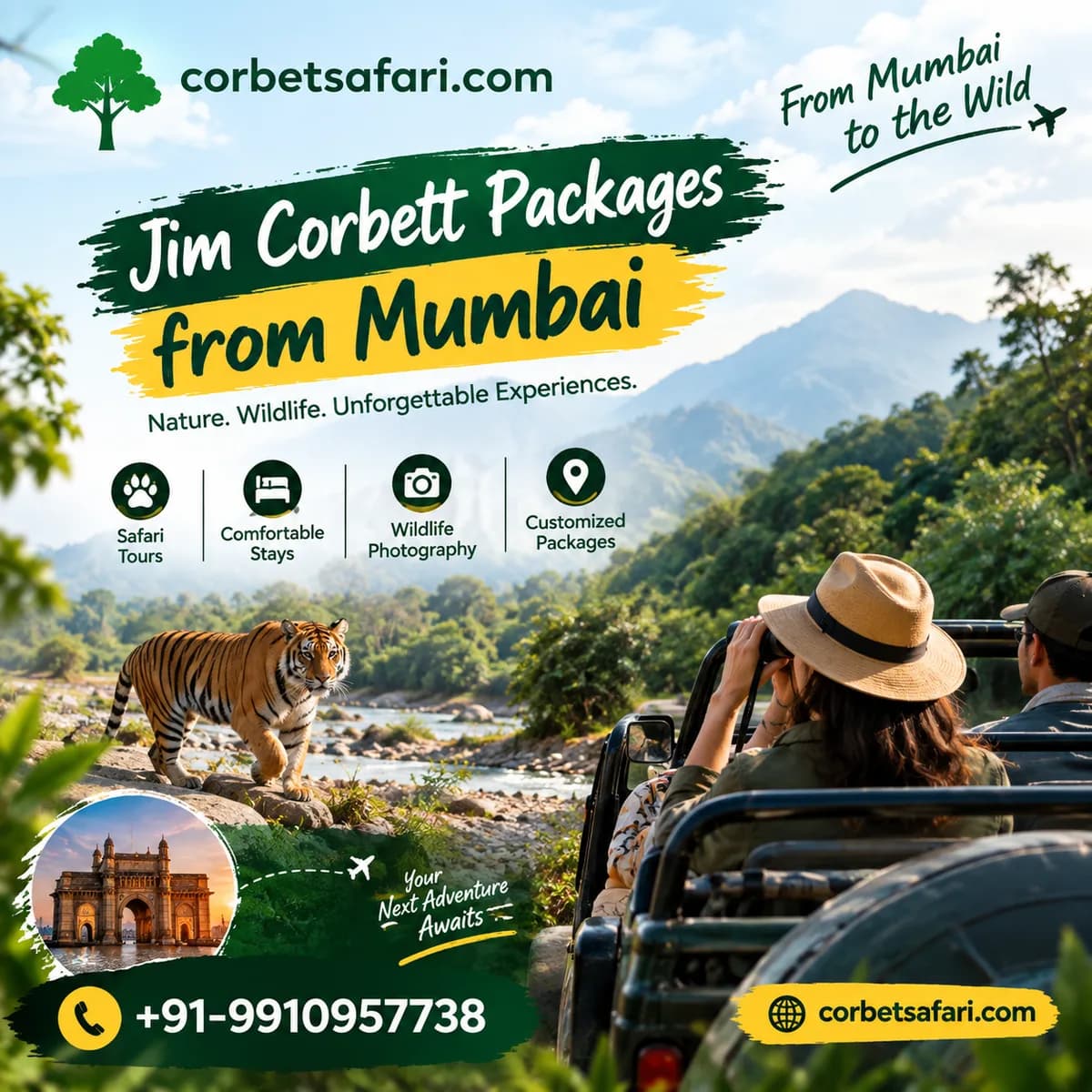 Do tour agents offer jim corbett packages from mumbai deals?