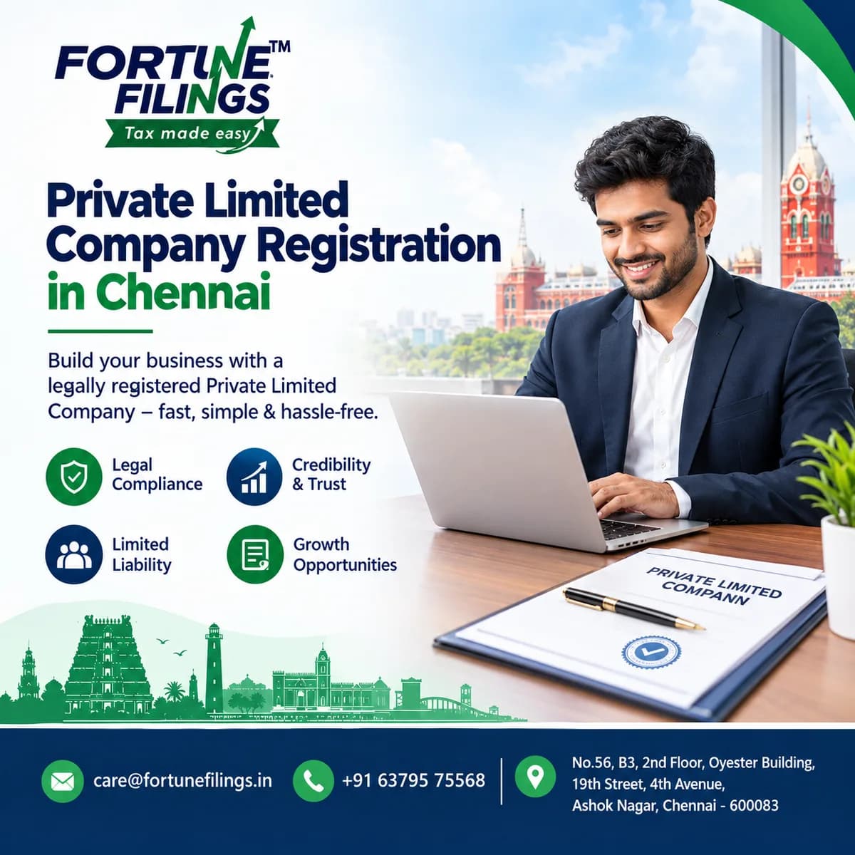 Private Limited Company Registration in Chennai: Complete Step-by-Step Guide (2026)