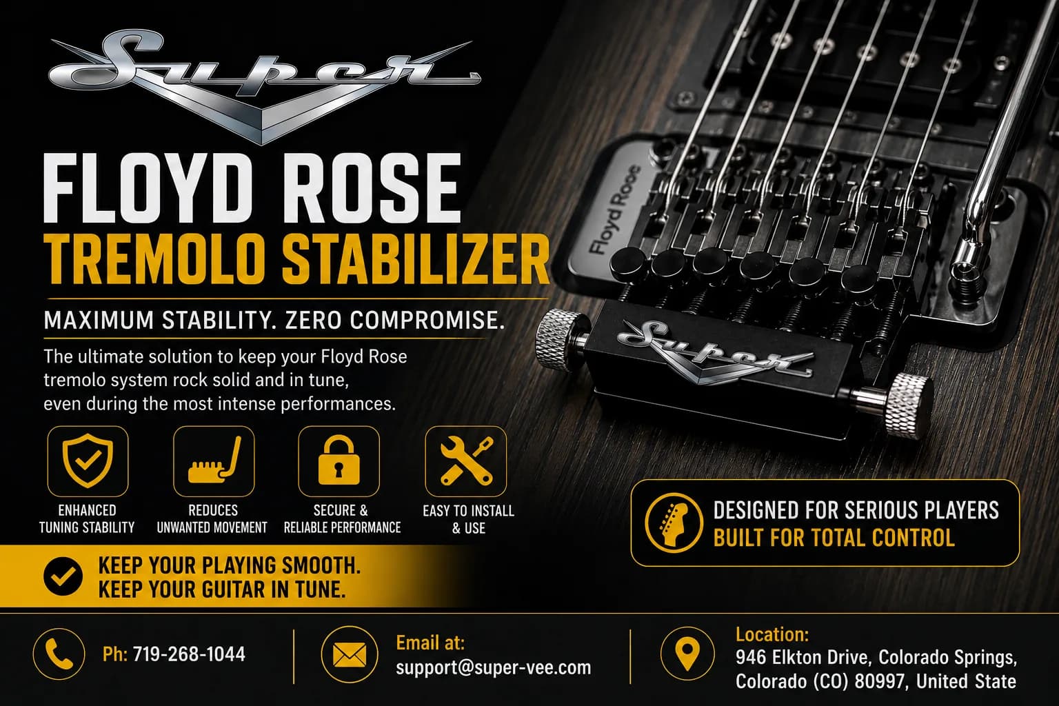 Why Use a Floyd Rose Tremolo Stabilizer on Your Guitar?