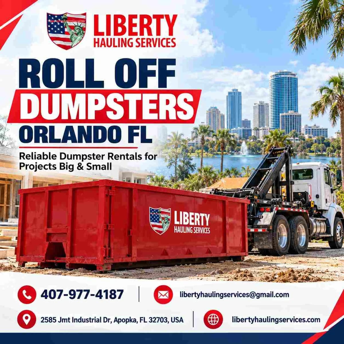 Roll Off Dumpsters Orlando FL – Keep Your Project Moving
