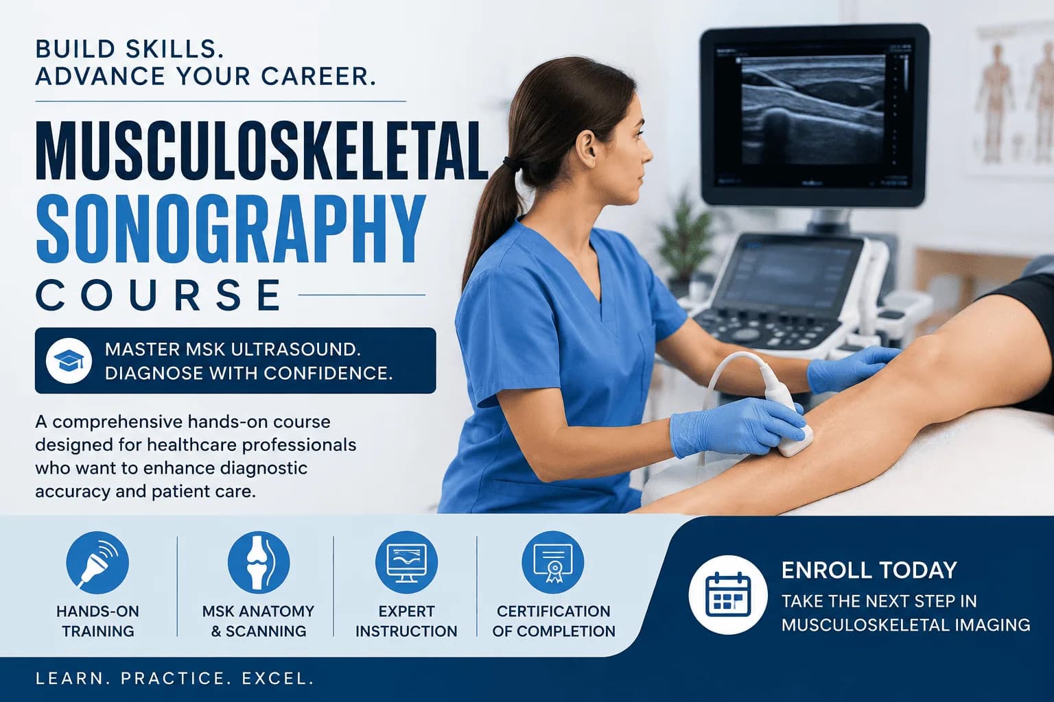 Now Enrolling: Musculoskeletal Sonography Course in NYC