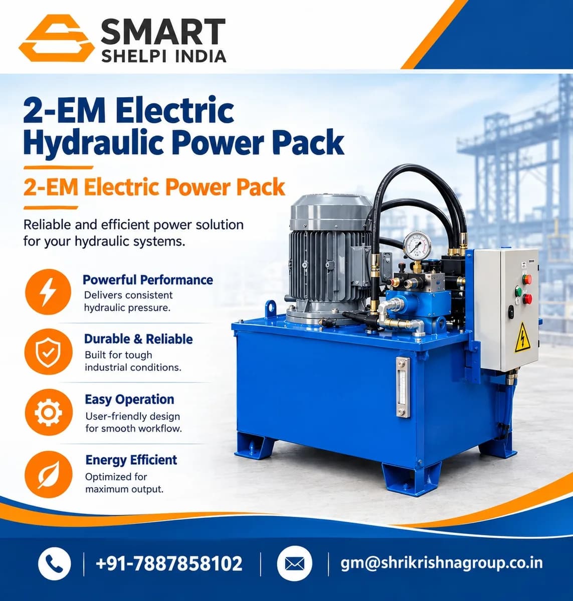 2-EM Electric Hydraulic Power Pack | 2-EM Electric Power Pack - RockSplitter
