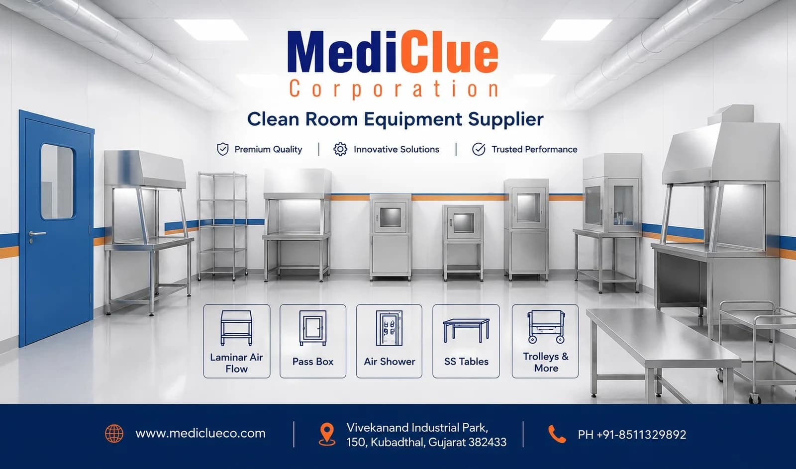 Clean Room Equipment Supplier & Manufacturer - Mediclue
