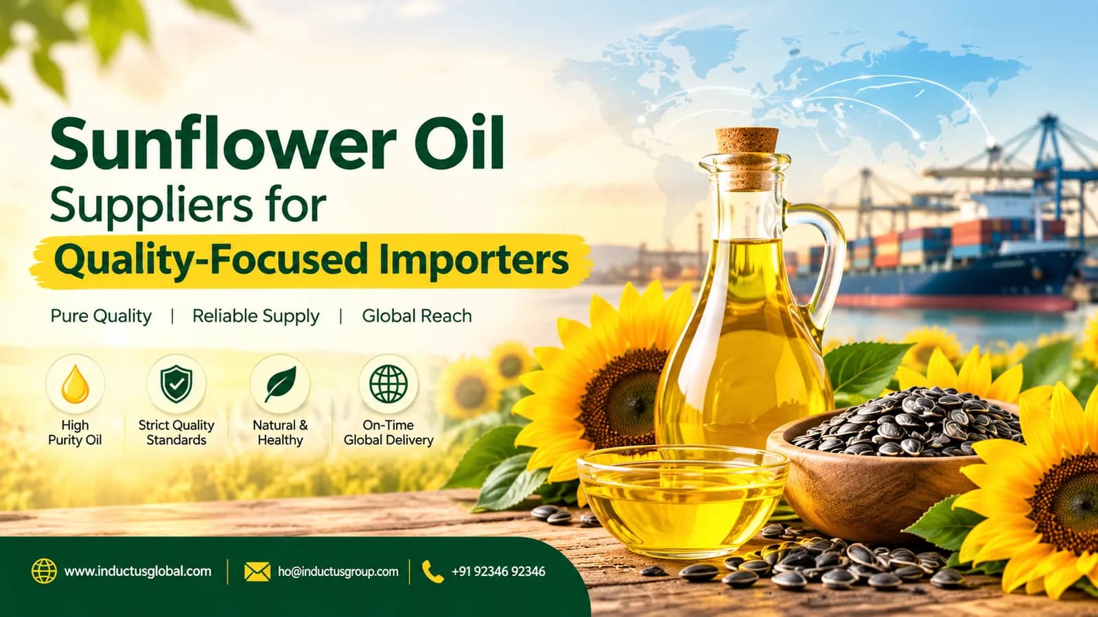 Sunflower Oil Suppliers for Quality-Focused Importers