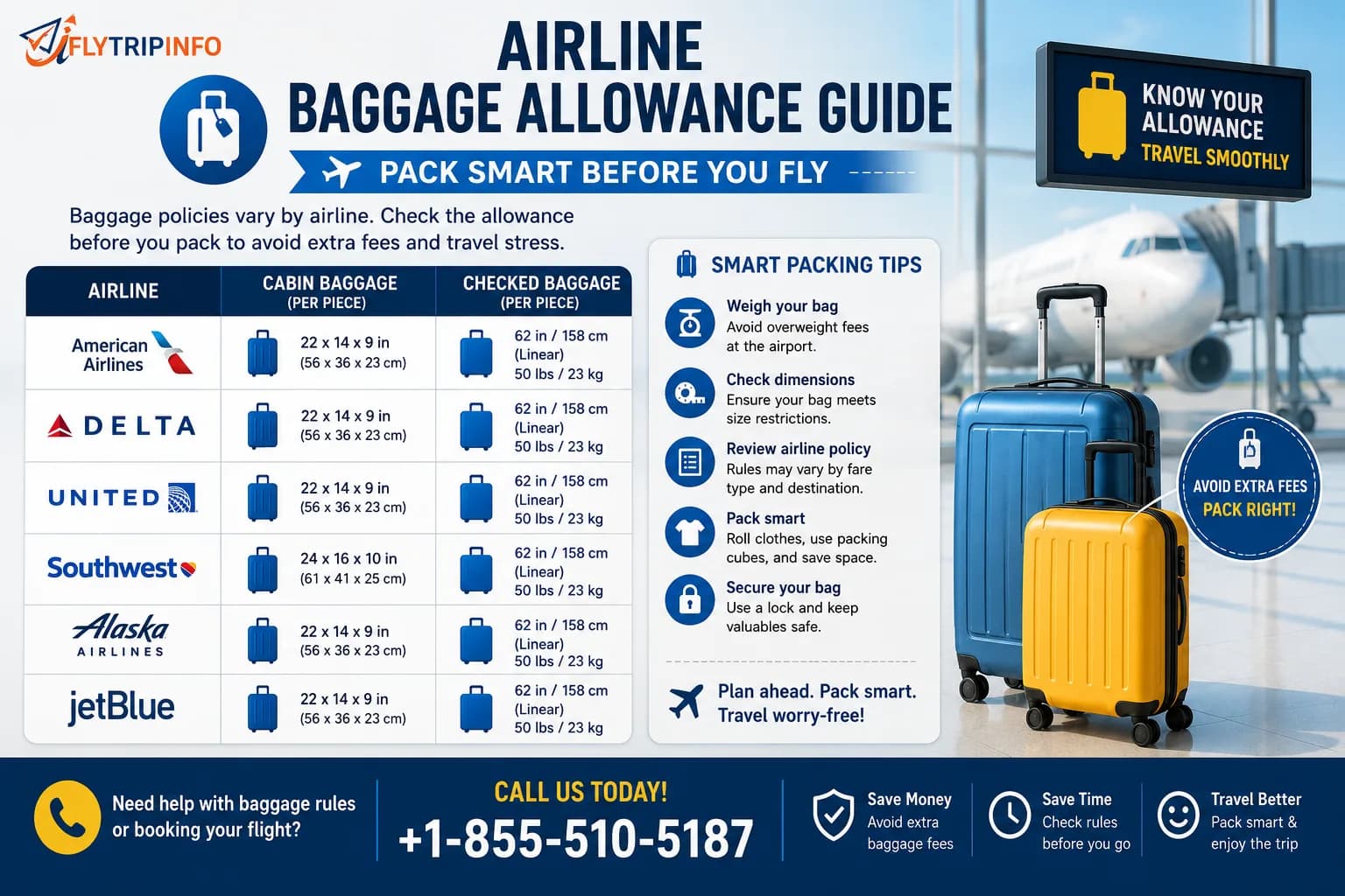 Airline Baggage Allowance Guide – Pack Smart Before You Fly