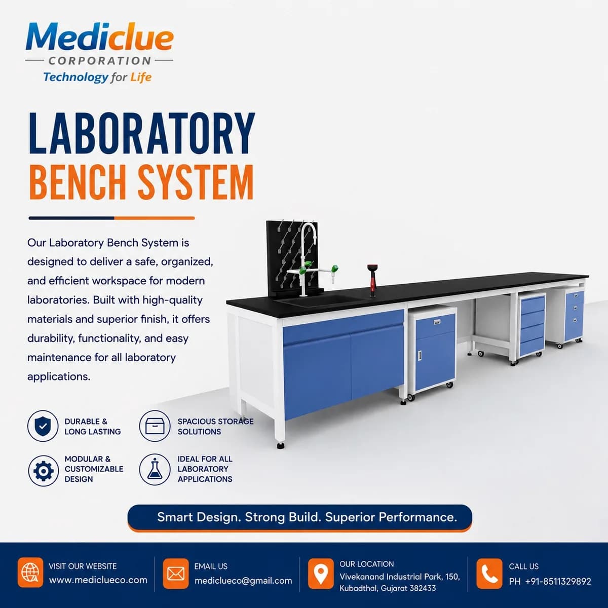Laboratory Bench System Manufacturer & Supplier in India