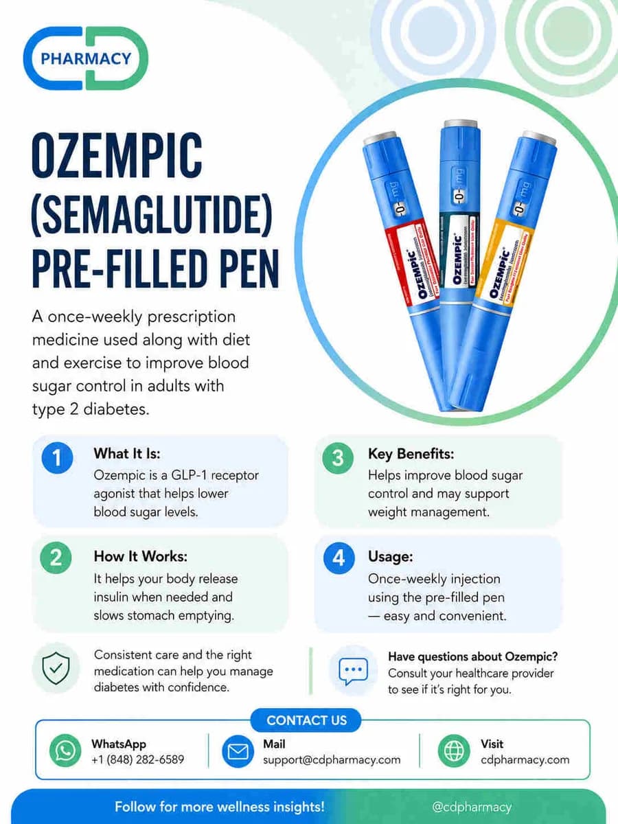 Ozempic (Semaglutide) Pre-filled Pen USA Smart Choice