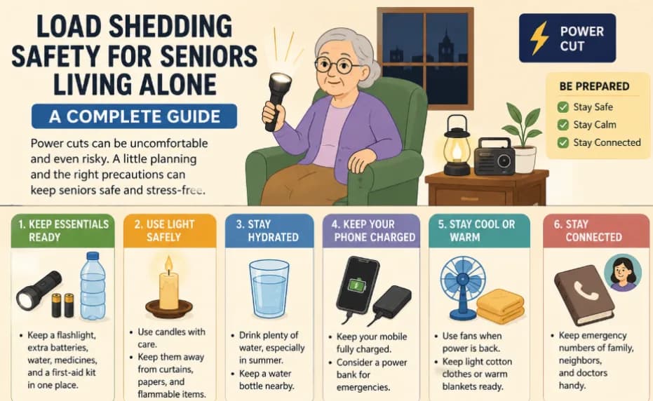 Essential Load Shedding Safety Tips for Seniors Living Alone